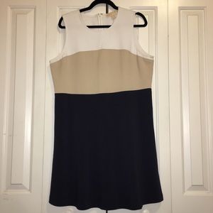 Michael Kors colorblock skater dress
